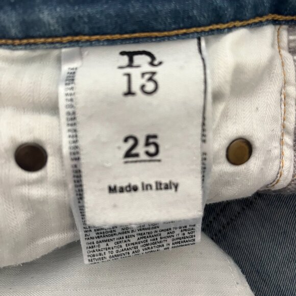 R13 Women's Jeans, Size 25, Style: Boy Straight - Picture 6 of 8
